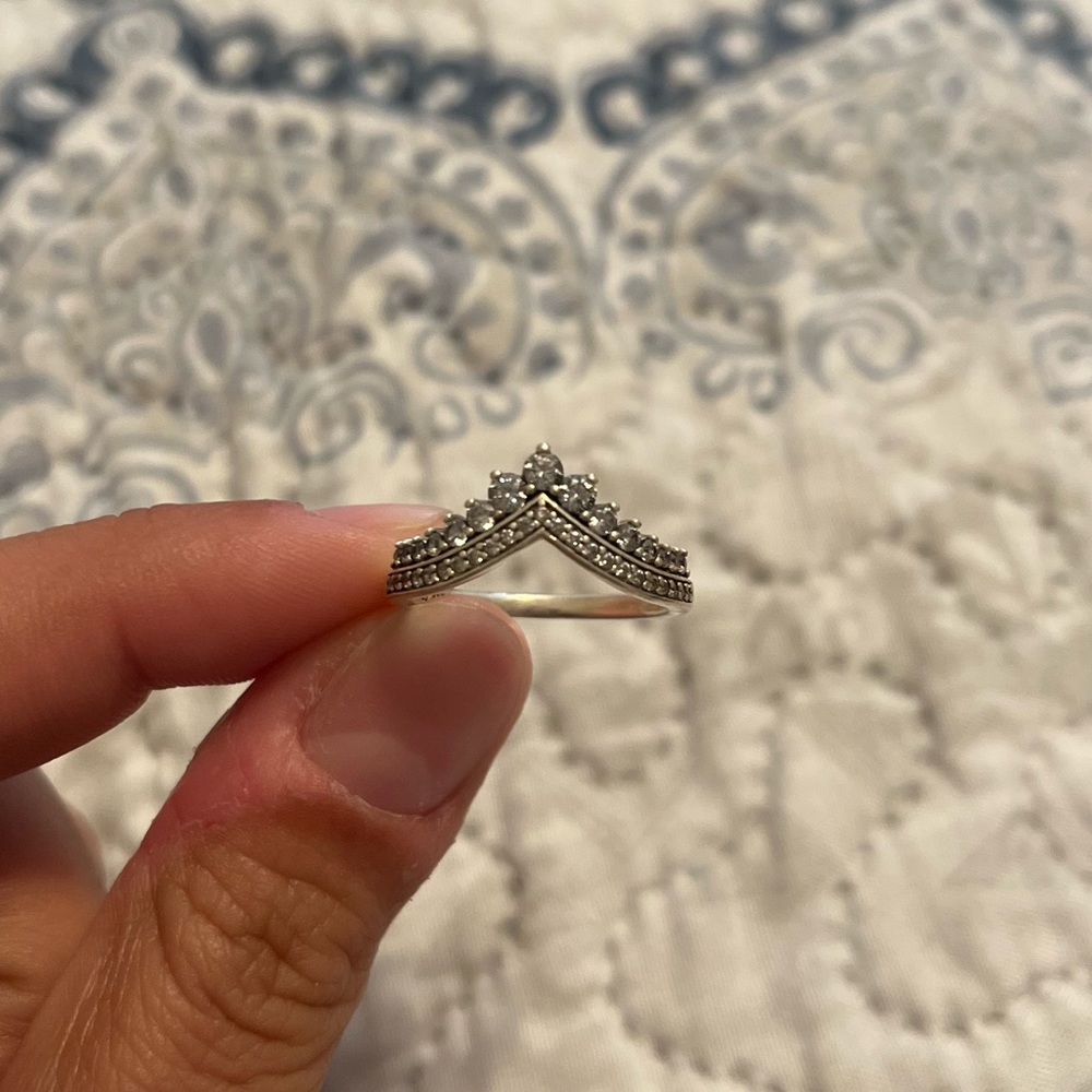 Pandora Princess Wishbone Ring